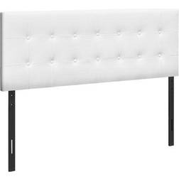 Monarch Specialties Leather-Look Button Headboard