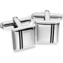 Scrouples Cufflinks - Silver/Black