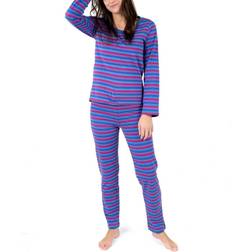 Leveret Women's Loose Fit Unicorn Stripes Pajamas