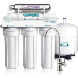 APEC Water Systems Essence Series UV Sterilizer 75 GPD 6-Stage Under-Sink Reverse Osmosis Drinking Filter System (Stainless Steel) Grey