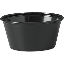Dart Polystyrene Souffle Cups, 3.25 Oz, Black, 250/bag, 10 Bags/carton DCCP325BLK Black
