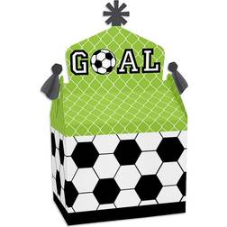 GOAAAL! Soccer Treat Box Party Favors Baby Shower or Birthday Party Goodie Gable Boxes Set of 12