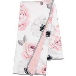 Lambs & Ivy Floral Garden Watercolor Floral Pink Ultra Soft Baby Blanket