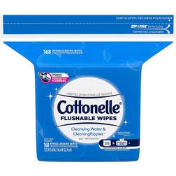 Cottonelle Flushable Wet Wipes 168pcs