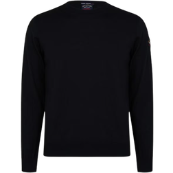 Paul & Shark Merino Wool Crewneck Sweater with Iconic Badge