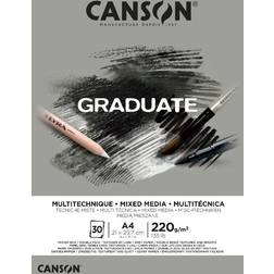 Canson Studienblock GRADUATE MIXED MEDIA, grau, DIN A4