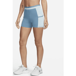 Nike Women's Pro Dri-FIT Femme Shorts Noise Aqua/Ocean Bliss/Citron Tint