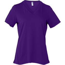 Bella+Canvas Women's Relaxed Jersey Short Sleeve V-Neck Tee - Team Purple