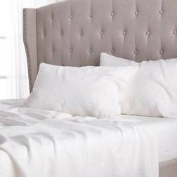 Chia 100% Linen Bed Sheet White