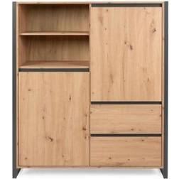 Highboard Denver Artisan Oak/Grau Lagerschrank