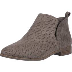 Dr. Scholl's Damen Rate Stiefelette, Olive Perforated Microfiber Suede
