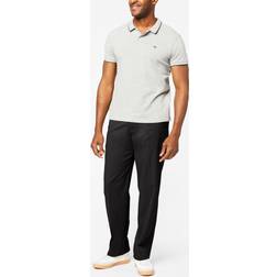 Dockers Men's Stretch Easy Khaki Classic-Fit Flat-Front Pants, 38X29, Black