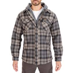 Smith's Workwear Men's Sherpa-Lined Microfleece Shirt Jacket