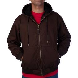 Smith's Workwear Men's Sherpa-Lined Duck Canvas Hooded Jacket