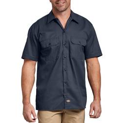 Dickies Short-Sleeve Work Shirt for Men Dark Navy