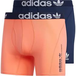 Adidas Trefoil Boxer Briefs 2-pack - Coral/Night Indigo/White