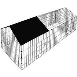 Deuba Metal Rabbit Run Cage Enclosure Playpen Hutch Small Animal Guinea Pig Chicken