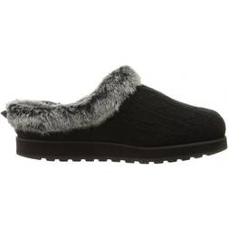 Skechers Keepsakes - Ice Angel Fluffy Trim Mule - Black