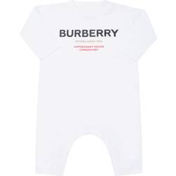 Burberry Baby Logo cotton onesie white