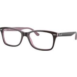 Ray-Ban RX5428 2126 53-17 Brillengestell inkl. Gläser, Damen/Herren, Vollrand, Rechteckig