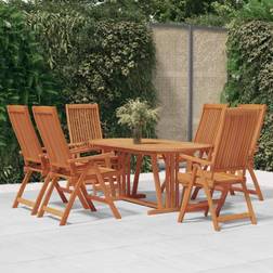 vidaXL 7 Garden Patio Dining Set