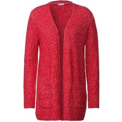 Cecil Women's Bouclé Cardigan - Strong Red