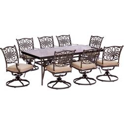 Hanover Traditions 9-Piece Patio Dining Set