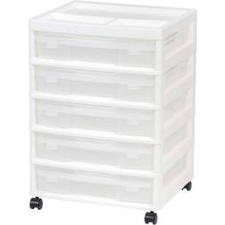 Iris USA 5-Case Scrapbook Cart White