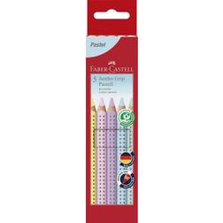 Faber-Castell Buntstift Jumbo Grip Pastell 5er-Etui