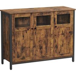 Vasagle LSC099B01 Vintage Brown/Black Sideboard 100x75cm