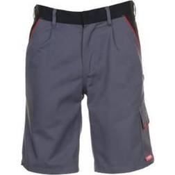 Planam Shorts Highline schiefer/schwarz/rot