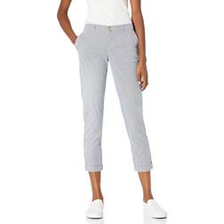 Tommy Hilfiger Damen Hampton Chino Pant-Stripe Freizeithosen, blau/weiß