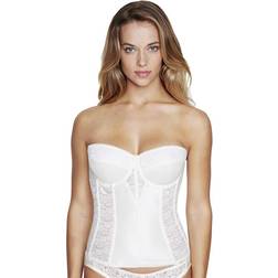 Dominique Colette Lace Strapless Bustier Ivory