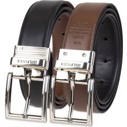 Tommy Hilfiger Men's Reversible Belt, Cognac/Black