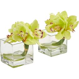 Nearly Natural Cymbidium Orchid Artificial Arrangement