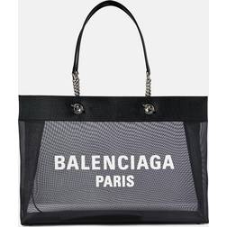 Balenciaga Shopper Duty Free Large aus Mesh Schwarz Einheitsgröße