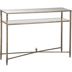 Uttermost Henzler Mirrored Gold Leaf Console Table