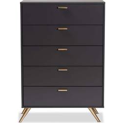 Baxton Studio Kelson 5 Chest of Drawer