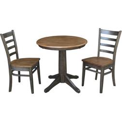 International Concepts 30" Corla Round Top Dining Set