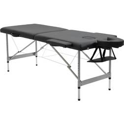 Homcom Massageliege höhenverstellbarer Massagebett max. 130 kg Belastbar Schwarz