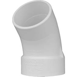 Charlotte Pipe 2 in. PVC DWV 45-Degree Street Elbow Fitting, White