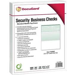 Paris Standard Security Check 11 Features 8.5 x 11 Green Marble Top 500/Ream
