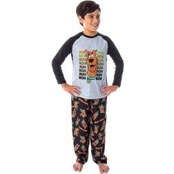 Scooby Doo Boys Scooby Ruh-Roh! Raglan Shirt And Pants PC Pajama Set