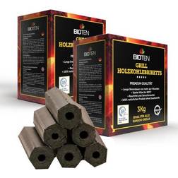 Bioten Premium Grill Holzkohlebriketts 2x3kg