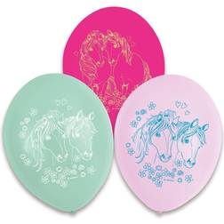 Amscan 6 Latexballons Pretty Pony 1-seitiger Druck 22,8 cm