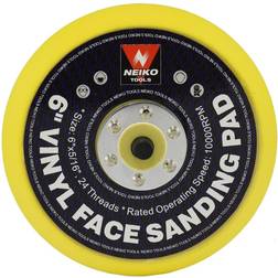 Neiko 30262A Vinyl Face Sanding & Polishing Pad 6-Inch Orbital & Dual Action Sanders 5/16-Inch 24 Thread