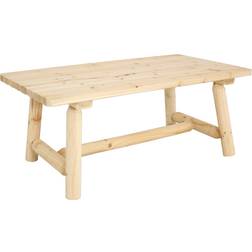 Sunnydaze Rustic Unfinished Fir Coffee Table