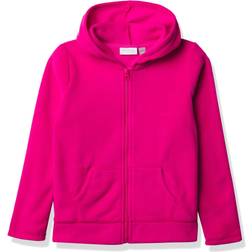 The Children's Place Girl's Uniform Fleece Zip Up Hoodie - Aurora Pink