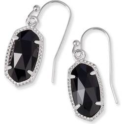 Kendra Scott Lee Drop Earrings - Silver/Black