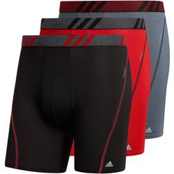 Adidas Sport Performance Mesh Boxer Brief Underwear 3-Pack Multi